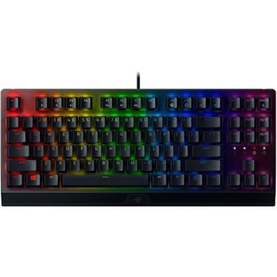 Razer Blackwidow V3 Tenkeyless Mechanical Gaming Keyboard US Layout – Green Switches