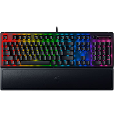 Razer Blackwidow V3 - Mechanical Keyboard (Green Switch) - Wrist Rest -US Layout