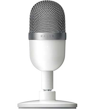 Razer Seiren Mini Mercury PC/PS4/PS5/MAC Ultra Compact Supercardioid Condenser Mic & Shockmount (RZ19-03450300-R3M1)
