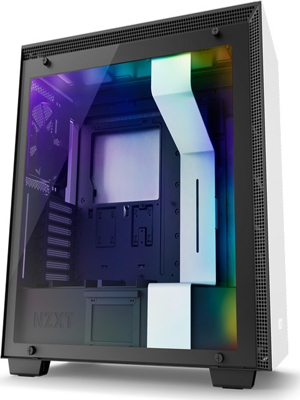 NZXT H700 Matte White - Tempered Glass