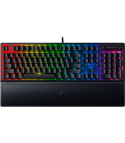 Razer BLACKWIDOW V3 Mechanical Keyboard (Yellow Switch) Wrist Rest US Layout