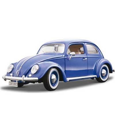 Bburago 1/18 Volkswagen Kafer-Beetle (1955) Μπλε (12029)