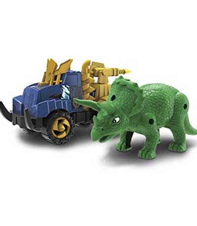 Road Rippers Snap and Play Dinos vs Trucks Μπλε Τρικερατοψ 36/20070