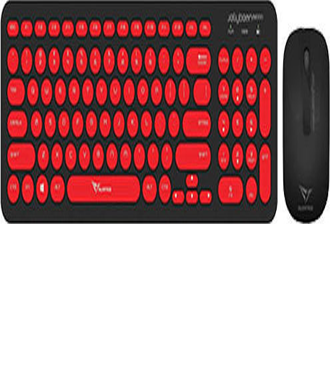 Alcatroz Wireless Mouse and Keyboard Jellybean A2000 B.Red