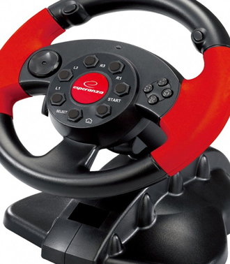Esperanza Gaming Steering Wheel PC/PSX/PS2/PS3 Usb High Octane