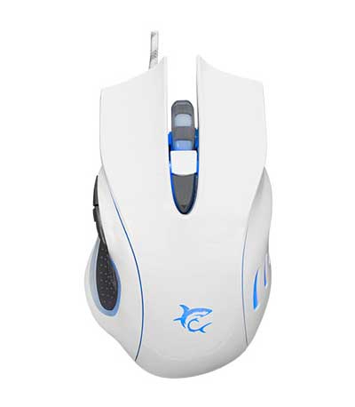 WHITE SHARK GAMING MOUSE 4800DPI HERCULES WHITE