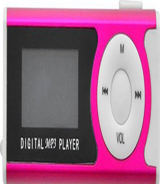 Digital MP3 Player Lamtech 16GB with FM Radio Fuchsia