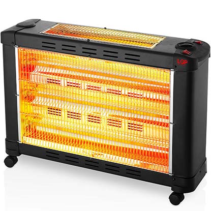 LGP MAXI ELECTRICAL QUARTZ HEATER 5-BARRED 2900W BLACK