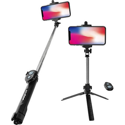 Lamtech Selfie Stick με Bluetooth Μαύρο (LAM020878)