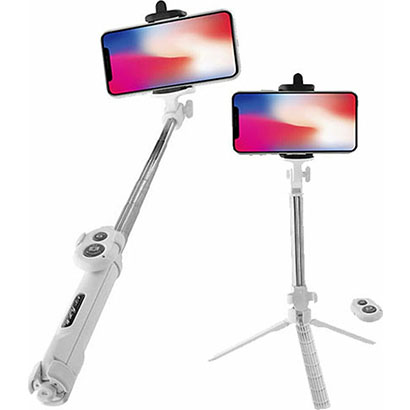 Lamtech Selfie Stick με Bluetooth Λευκο (LAM020380)