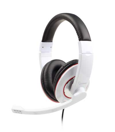 GEMBIRD STEREO HEADSET GLOSSY WHITE