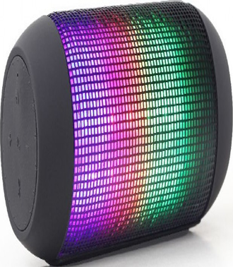 Bluetooth Speaker Gembird With LED Light Effects - Black