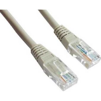 CABLEXPERT CAT5 UTP CABLE PATCH CORD MOLDED STRAIN RELIEF 50u PLUGS GREY 7,5M