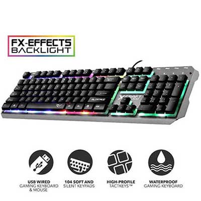 Alcatroz Spill Proof Gaming Keyboard With Backlight Effects - (XKB300)
