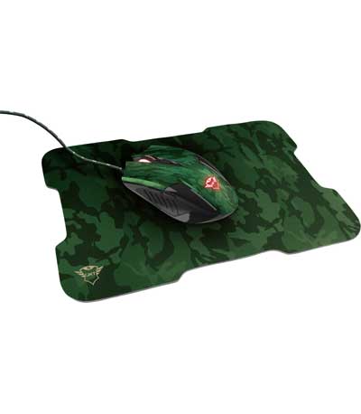TRUST - GXT 781 Rixa Camo Gaming Mouse & Mouse Pad (23611)
