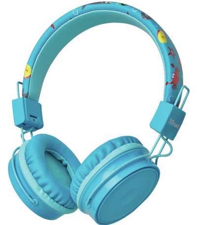 Trust Comi Wireless Kids Headphones Bluetooth Blue (23607)