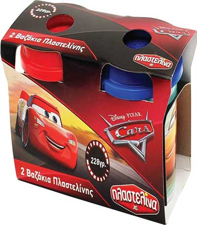 As Πλαστελίνα Cars - 2 Βαζάκια Πλαστελίνης Dough Pots (1045-03546)