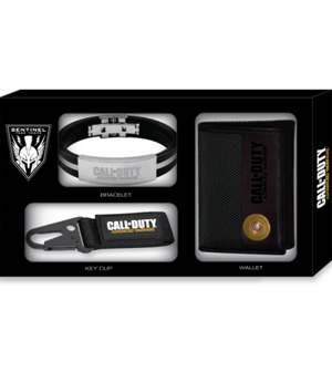 CALL OF DUTY ADVANCED WARFARE - TRAVEL PACK (INC. KEYCHAIN, BRACELET & WALLET)