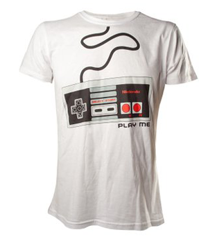 T-Shirt Nes Controller White Large