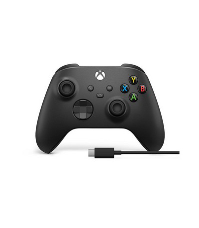 MICROSOFT XBOX Series Wireless Controller - Μαύρο & USB-C Cable (1V8-00002)