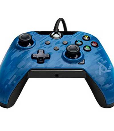 PDP Wired Controller - XΒΟΧ Series S|X , Xbox One & PC με Windows 10 - Mπλέ Camo 049-012-EU-CMBL