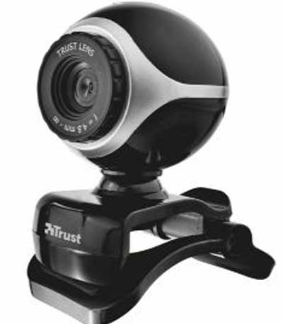 Trust Exis Web camera Μαυρο Ασημι (17003)