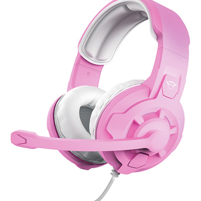 TRUST Ακουστικά GXT 411P Radius Multiplatform Gaming Headset(3.5mm) Ροζ 24362