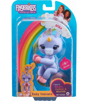 WOWWEE FINGERLINGS UNICORN ALIKA PURPLE 3709