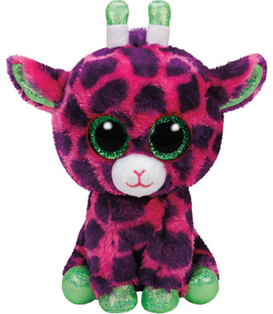 TY Beanie Boo Gilbert Χνουδωτο Καμηλοπαρδαλη Ροζ/Μωβ 15cm (1607-37220)