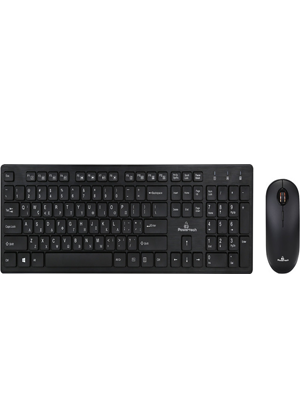POWERTECH set ποντίκι & πληκτρολόγιο PT-679, ασύρματα, 1600dpi, μαύρο