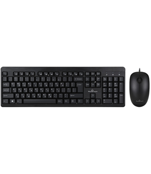 POWERTECH set ποντίκι & πληκτρολόγιο PT-678, ενσύρματα, 1200dpi, μαύρο