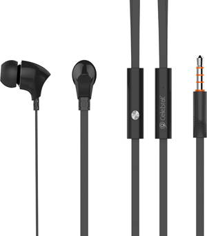 CELEBRAT Earphones με μικρόφωνο G3, on/off, 10mm, 1.2m, μαύρα