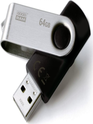 GOODRAM USB 2,0 FLASH DRIVE 64GB UTS2 BLACK