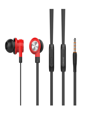 CELEBRAT ακουστικά handsfree με μικρόφωνο S70, κόκκινα