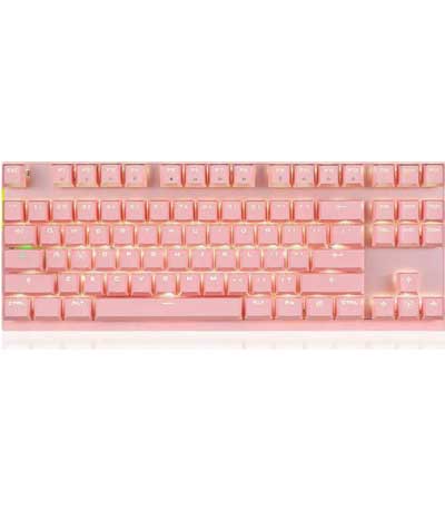 Motospeed GK82 Pink Wireless Mechanical Keyboard Red Switch GR Layout