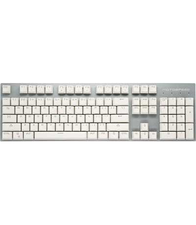 Motospeed GK89 White Wireless Mechanical Keyboard Ice Blue Backlit Brown Switch Gr Layout