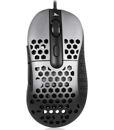 Motospeed ZEUS 6400 Wired Gaming Mouse Black Grey