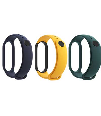 Xiaomi Mi Band 5 3-pack Strap Blue/Yellow/Mint (BHR4640GL)
