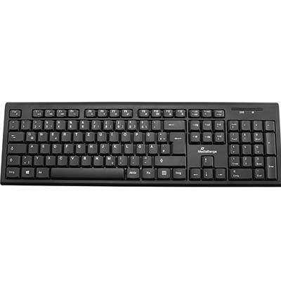 MediaRange Multimedia Keyboard, Wireless (Black) (MROS111-GR)