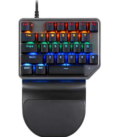 Motospeed K27 Wired mechanical keypad with red switch