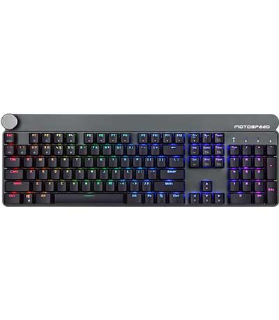 Motospeed GK81 Black Wireless Mechanical Keyboard Red Switch GR Layout