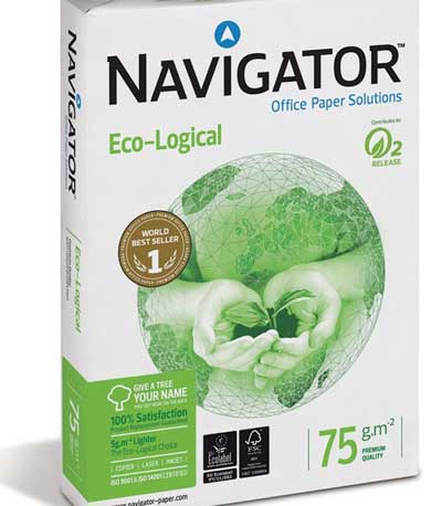 Επαγγελματικό Χαρτί Εκτύπωσης Navigator (Eco-Logical) A4 75g/m² 500 Φύλλα (NVG330970)