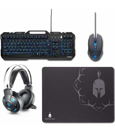 Spartan Gear Hydra 2 Gaming Combo (Keyboard,mouse,headset,mousepad)