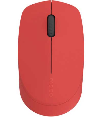 Rapoo M100, Wireless Optical Mouse, Multi-mode, Silent Κοκκινο
