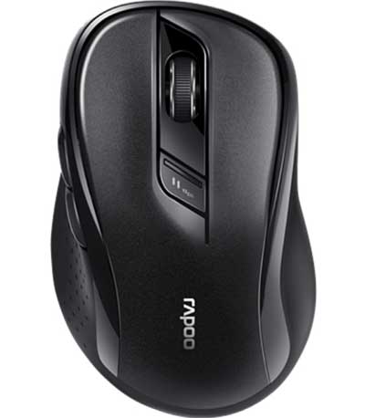 Rapoo M500, Wireless Optical Mouse, Multi-mode, Silent Μαυρο