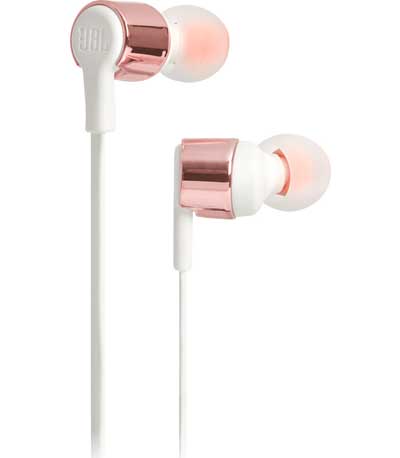 JBL T210, InEar Headphones 1-button Mic/Remote (Rose/Gold)