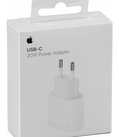 Apple Φορτιστής Χωρίς Καλώδιο με Θύρα USB-C 20W Λευκός (Power Adapter) MHJ3ZM/A