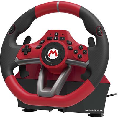 Hori Mario Kart Racing Wheel Pro Deluxe Τιμονιέρα με Μοχλό Ταχυτήτων και Πετάλια Switch (663293111206)