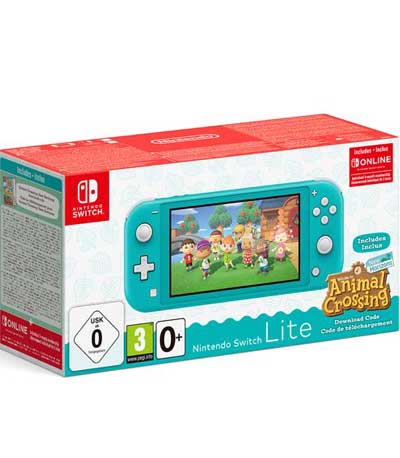 Nintendo Switch Lite Turquoise & Animal Crossing: New Horizons