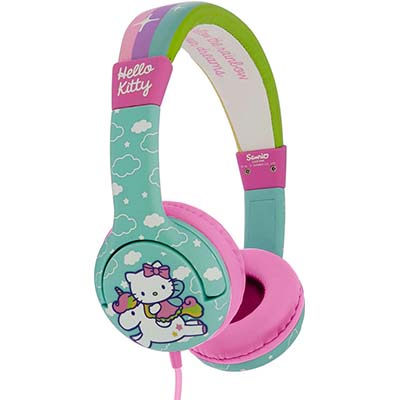 OTL Premium Junior Hello Kitty Unicorn Ενσύρματα On Ear Παιδικά Ακουστικά Τιρκουάζ 3.5mm